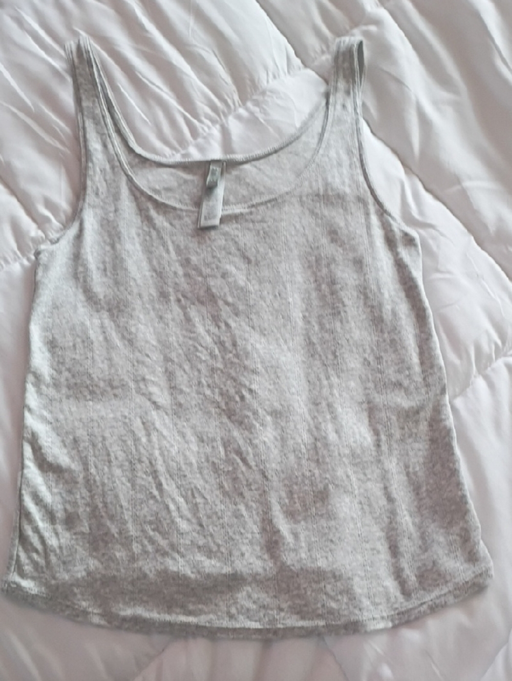 Skims Light Gray Women's Scoop Neck Tank Top